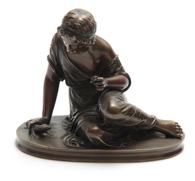 Lot 502 - AN ART NOUVEAU STYLE FRENCH BRONZE SCULPTURE...