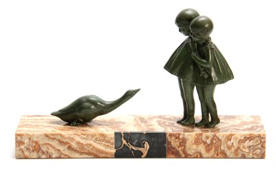 Lot 503 - D. H. CHIPARUS, AN ART DECO BRONZE FIGURE...