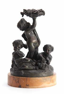 Lot 524 - A 19TH CENTURY FRENCH BRONZE SCULPTURE...