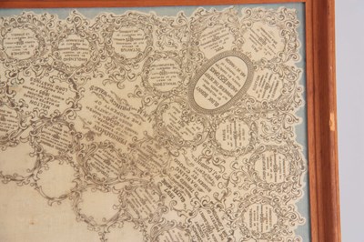 Lot 548 - A 19TH CENTURY SILK SCARF DEPICTING THE DERBY...