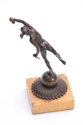 Lot 556 - A 19TH CENTURY SCULPTURE OF HERMES mounted on...