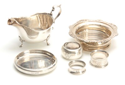 Lot 605 - A SELECTION OF SOLID SILVER ITEMS including...