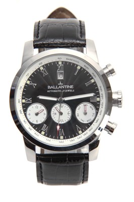 Lot 617 - A BALLANTINE AUTOMATIC 22 JEWELS CHRONOGRAPH...