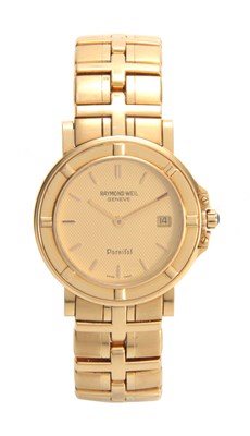 Lot 633 - A GENTLEMANS 18ct YELLOW GOLD RAYMOND WEIL...