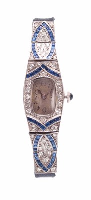 Lot 649 - A. LECOULTRE A STYLISH ART DECCO SWISS...