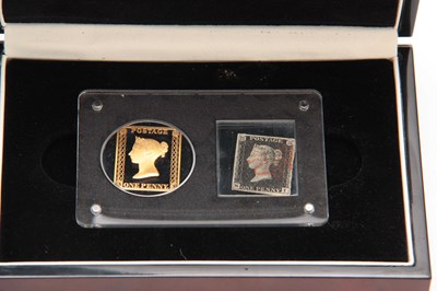 Lot 720 - A CASED 1OZ GOLD PENNY BLACK COMMEMORATIVE...