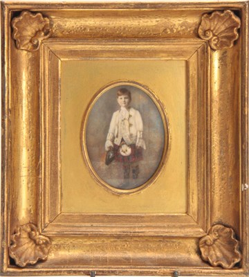 Lot 760 - A LATE 19TH CENTURY COLOURED STANDING PORTRAIT...