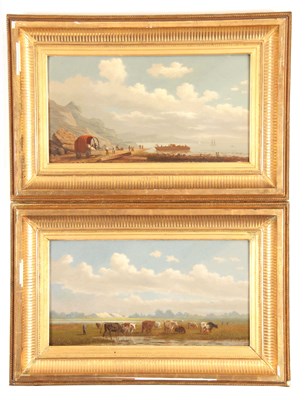 Lot 761 - M. MAOUS. A PAIR OF 19th CENTURY OIL ON PANELS....