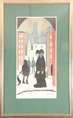 Lot 802 - L.S.LOWRY SIGNED PRINT 'TWO BROTHERS'...