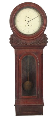 Lot 833 - A MID 19th CENTURY FIGURED MAHOGANY WALL...