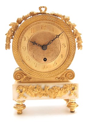 Lot 838 - A REGENCY ENGLISH FUSEE BRONZE, ORMOLU, AND...