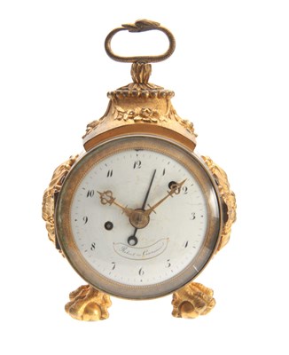 Lot 842 - A SMALL LATE 18th CENTURY SWISS PENDULE...