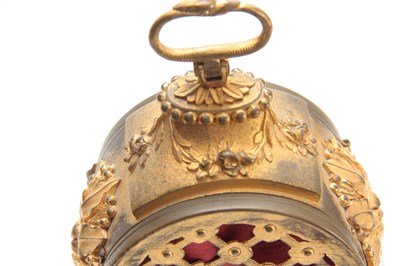 Lot 842 - A SMALL LATE 18th CENTURY SWISS PENDULE...