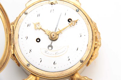 Lot 842 - A SMALL LATE 18th CENTURY SWISS PENDULE...