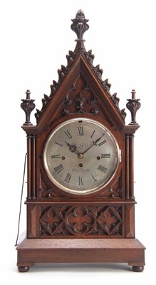 Lot 873 - M. BEAL, SHEFFIELD A GOTHIC OAK CASED TRIPLE...