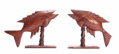 Lot 945 - A PAIR OF 19TH CENTURY HARDWOOD PITCAIRN SOUTH...