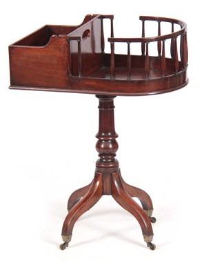 Lot 991 - A LATE GEORGIAN MAHOGANY PORTABLE BUTLERS...