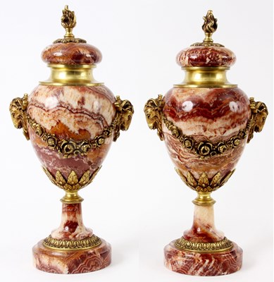 Lot 653 - A PAIR OF LATE 19TH CENTURY FRENCH VEINED...