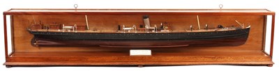 Lot 432 - A LARGE SHIPBUILDER'S HALF MODEL OF T.S.S....