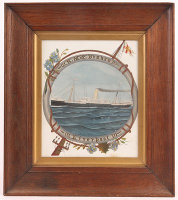 Lot 427 - AN EARLY 20TH CENTURY SIGNED OIL ON OPAQUE...