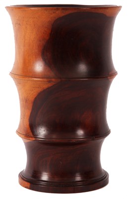 Lot 635 - A 19th Century turned Lignum Vitae MORTAR of...