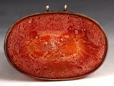 Lot 364 - An 18th/19th Century Agate oval PLAQUE with...