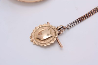 Lot 370 - A 9CT GOLD FULL HUNTER WALTHAM POCKET WATCH...