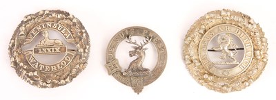 Lot 840 - A COLLECTION OF MILITARY BROOCHES consisting...