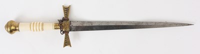 Lot 818 - A LATE 19th CENTURY MASONIC DIRK with...