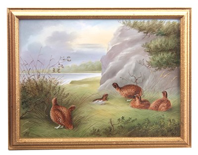 Lot 67 - AN EARLY 20TH CENTURY PORCELAIN PLAQUE...