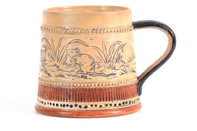 Lot 70 - A LATE 19TH CENTURY ROYAL DOULTON STYLE MUG IN...