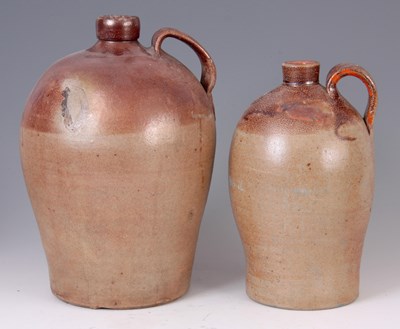 Lot 73 - TWO 18TH CENTURY 2 GALLON AND 1 GALLON FULHAM...