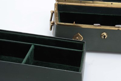 Lot 890 - AN EARLY 20th CENTURY LEATHER BOUND JEWELRY...