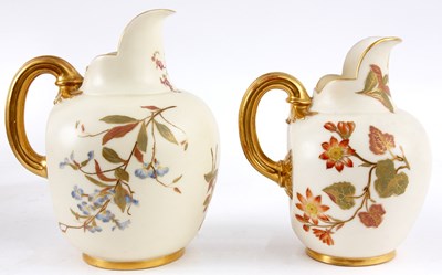 Lot 51 - TWO GRADUATED LARGE ROYAL WORCESTER IVORY...