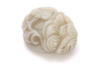 Lot 103 - A CHINESE CARVED JADE SCULPTURE depicting a...