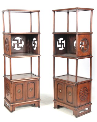 Lot 169 - A PAIR OF EARLY 20th CENTURY CHINESE ASH...