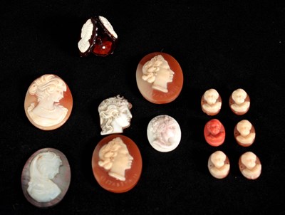 Lot 185 - A GROUP OF OVAL CAMEO BUST PORTRAITS of...