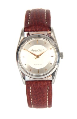 Lot 198 - A GENTLEMAN'S VINTAGE STAINLESS STEEL IWC...