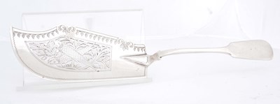 Lot 237 - AN EARLY VICTORIAN SILVER FIDDLE PATTERN FISH...