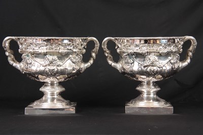 Lot 247 - A FINE PAIR OF ELIZABETH II SILVER WARWICK...