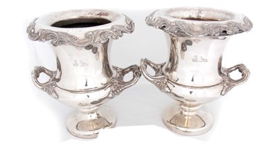 Lot 257 - A PAIR OF WILLIAM IV OLD SHEFFIELD SILVER...