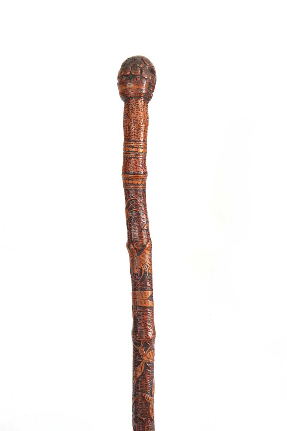 Lot 268 - A 19th CENTURY JAPANESE BAMBOO WALKING CANE...