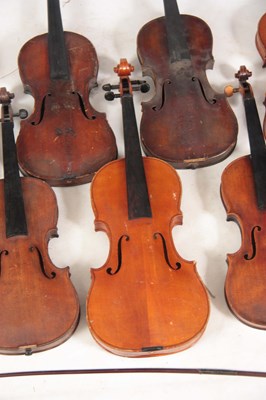 Lot 285 - A COLLECTION OF EIGHT VIOLINS, ONE VIOLA AND 5...