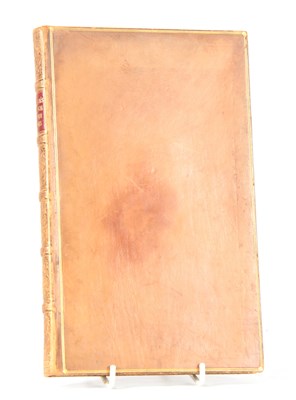 Lot 292 - A RARE LEATHER BACKED Ist EDITION BOOK of...