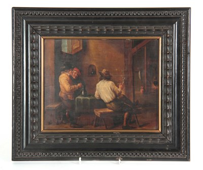 Lot 344 - 19TH CENTURY CONTINENTAL SCHOOL OIL ON OAK...