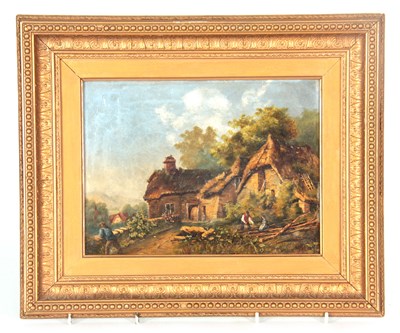 Lot 356 - W J COOPER - OIL ON CANVAS wooded landscape...