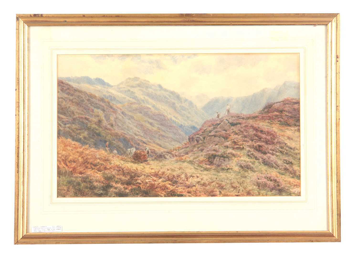 Lot 371 - STEPHEN CARLILL - WATERCOLOUR figures...
