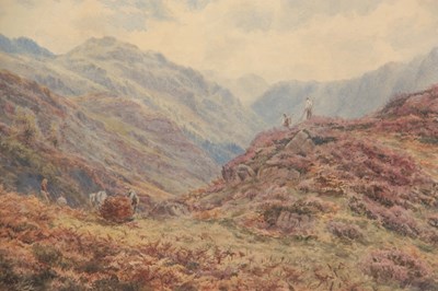 Lot 371 - STEPHEN CARLILL - WATERCOLOUR figures...
