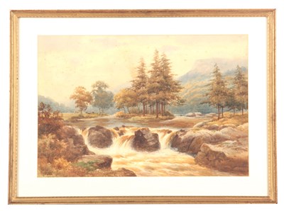 Lot 377 - H LAWES - 19TH CENTURY WATERCOLOUR wooded...