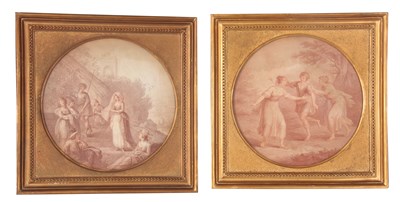 Lot 381 - A PAIR OF 18TH/EARLY 19TH CENTURY SEPIA...